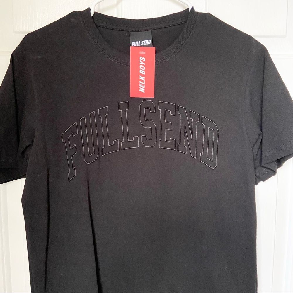 nelk boys - full send black varsity tee